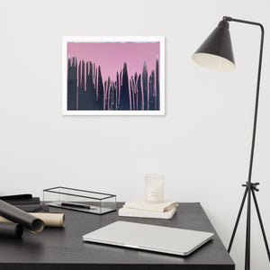 Dripping in Rosé Framed poster